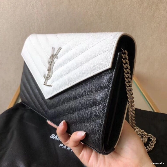 CHAIN CASSANDRE MATELASSÉ WALLET YSL 0718